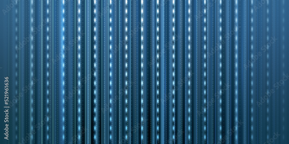 Aufkleber creative wide blue tech lines background. design and technology concept. 3d rendering.