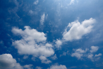Blue sky and white clouds