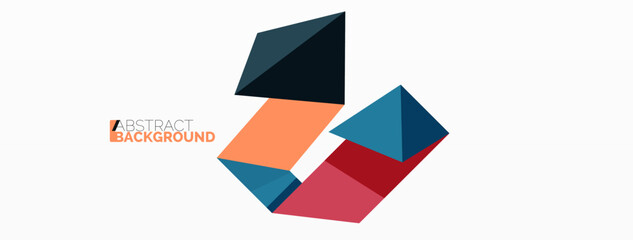 Abstract line and triangle background. Creative geometric abstract backdrop. Business template for wallpaper, banner, background or landing