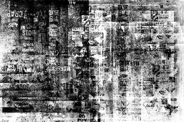 Naklejka na ściany i meble Abstract grunge lettering background. Urban cyber punk illustration 