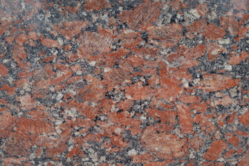 Red, gray and white polished granite stone texture