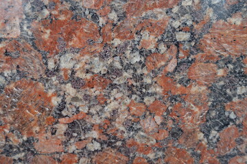 Obraz premium White, red and black polished granite stone texture