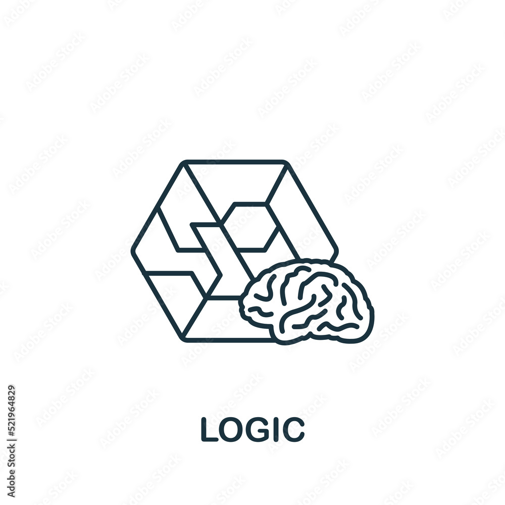 Poster logic icon. monochrome simple icon for templates, web design and infographics