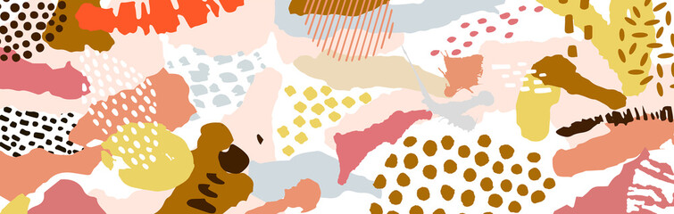 Design banner frame background .Colorful poster background vector illustration.Exotic plants, branches,art print for beauty, fashion and natural products,wellness, wedding and event.