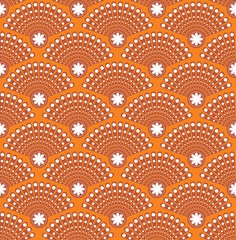 Abstract Geometric Peacock Feather Style Art Deco Seamless Pattern Perfect for Luxury Elegant Wall Paper Print Interior Design Trendy Fashion Colors
