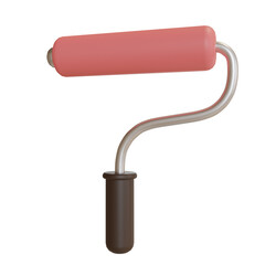 3d Illustration Object icon roller paint Can be used for web, app, infographic, etc