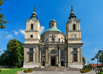 Obraz premium Collegiate Church of St. Josef founded in 1637 by J. Ossoliński. Klimontów, Świętokrzyskie Voivodeship, Poland.