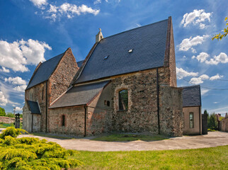 Fototapeta na wymiar Sanctuary of Saint Jacob the Apostle, Jakubów, Lower Silesian Voivodeship, Poland.