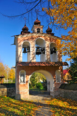 Losie, village in Lesser Poland Voivodeship, Poland. Belfry.