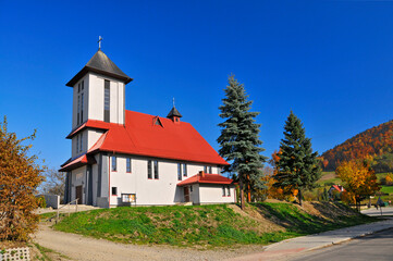 Losie, village in Lesser Poland Voivodeship, Poland. Catholic Church.