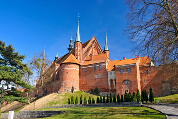 Frombork Cathedral in Frombork, Warmian-Masurian Voivodeship, Poland.