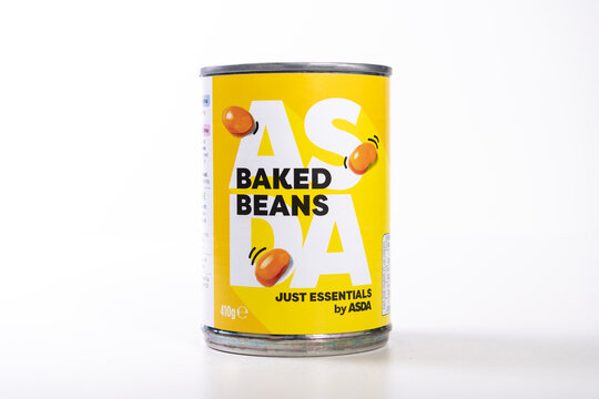 Asda Essentials Price Baked Beans in the Yellow Label