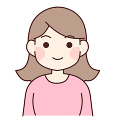 外はねロングの女性