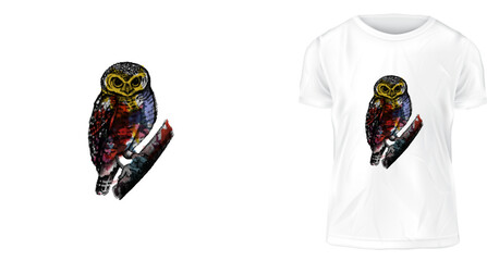 t shirt design concept, Owl you need is love