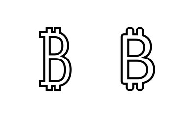 Bitcoin icon vector. bitcoin sign and symbol. payment symbol. cryptocurrency logo