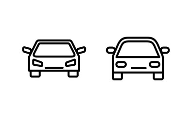 Car icon vector. car sign and symbol. small sedan