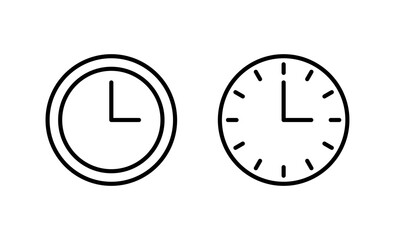 Clock icon vector. Time sign and symbol. watch icon