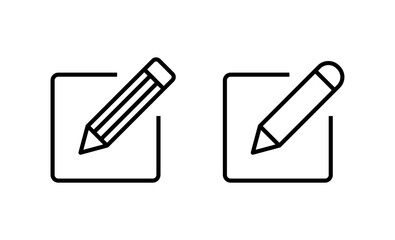 Edit icon vector. edit document sign and symbol. edit text icon. pencil. sign up