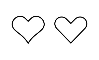 Love icon vector. Heart sign and symbol. Like icon vector.