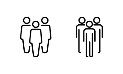 people icon vector. person sign and symbol. User Icon vector