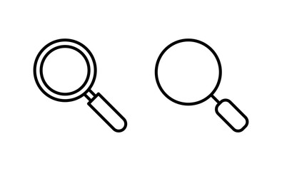 Search icon vector. search magnifying glass sign and symbol