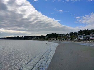 beach and clouds