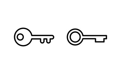 Key icon vector. Key sign and symbol.