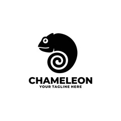 Chameleon logo design vector illustration © sadajiwa