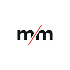 Minimal Logo Design Made of Two M Letters