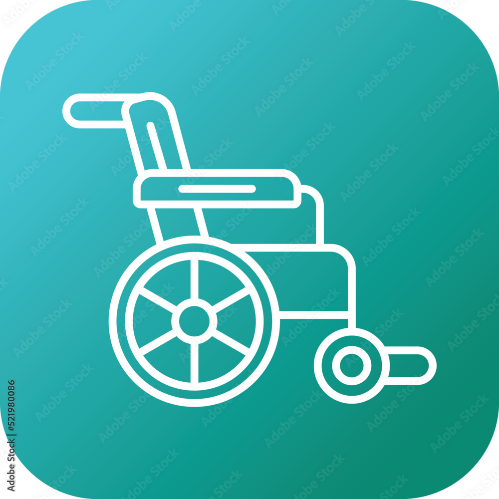 Sticker wheelchair icon