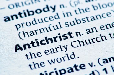 Obraz premium definition of the word antichrist