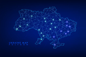 Abstract Ukraine map polygon style