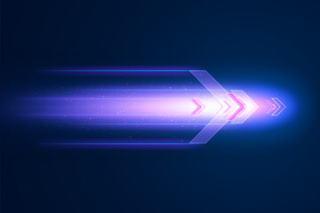 Abstract speed movement of arrows