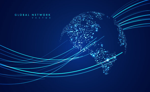 Abstract global technology background