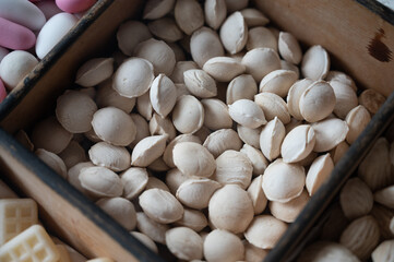 Old fashioned Dutch candyshop in small fisherman's village in North-Holland, Enkhuizen, Netherlands