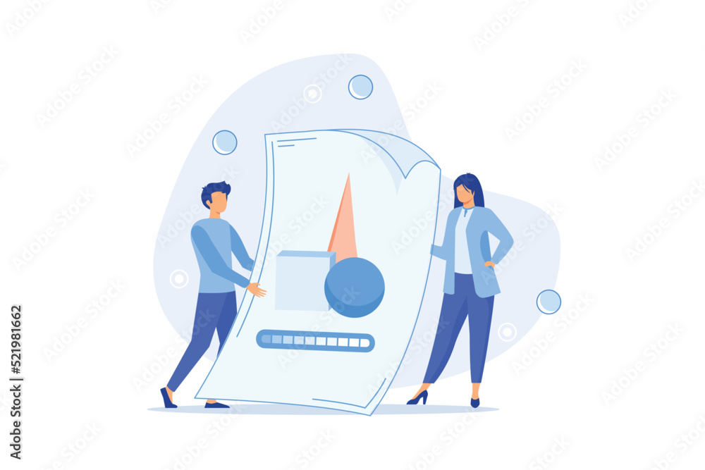 Poster people send files for business. concept of sharing file, data transfer, transfer of documentation, c
