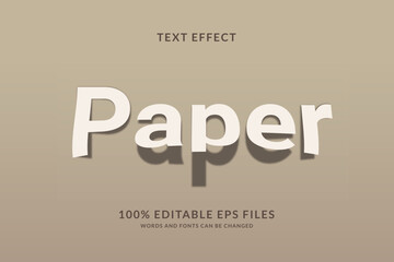 fold paper text effect template design