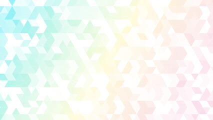 三角パターン背景素材，グリーン，イエロー，ピンクのグラデーション