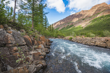 Hoisey River Gorge of Putorana Plateau, Taimyr. Russia