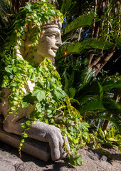 sphinx in la mortella garden ischia