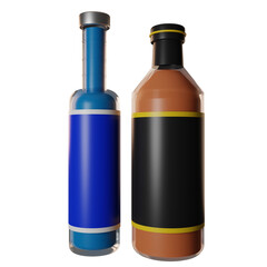 Alcoholic drink illustration 3d