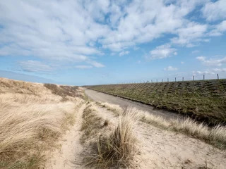 Zelfklevend Fotobehang Hondsbossche Zeewering, Noord-Holland province, The Netherlands © Holland-PhotostockNL