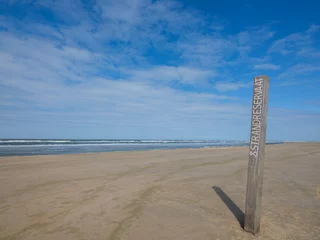 Poster Im Rahmen Strandreservaat Noorzeekust    Beach Reserve North Sea coast, Noord-Holland province, The Netherlands © Holland-PhotoStockNL