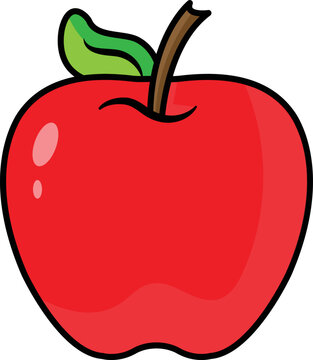Simple Red Apple - Openclipart