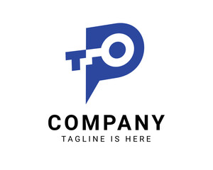P key logo design company