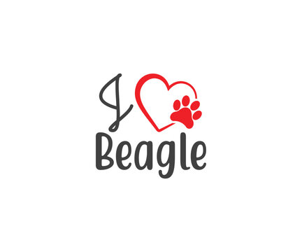 I love beagle. Beagle SVG, Dog Lover SVG, Beagle Dog quotes, Beagle t-shirt design, Dog silhouette SVG, Dog breed SVG, Beagle mom SVG