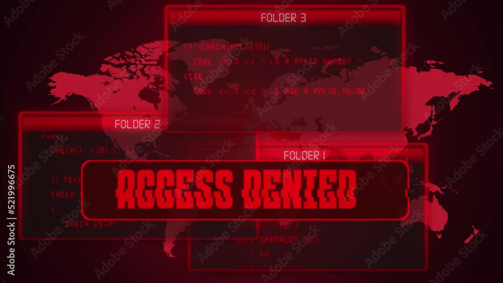 Aufkleber cyber crime attack error distortion message warning, danger digital noise glitch effect in world bac