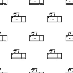 tissue box icon pattern. Seamless tissue box pattern on white background.