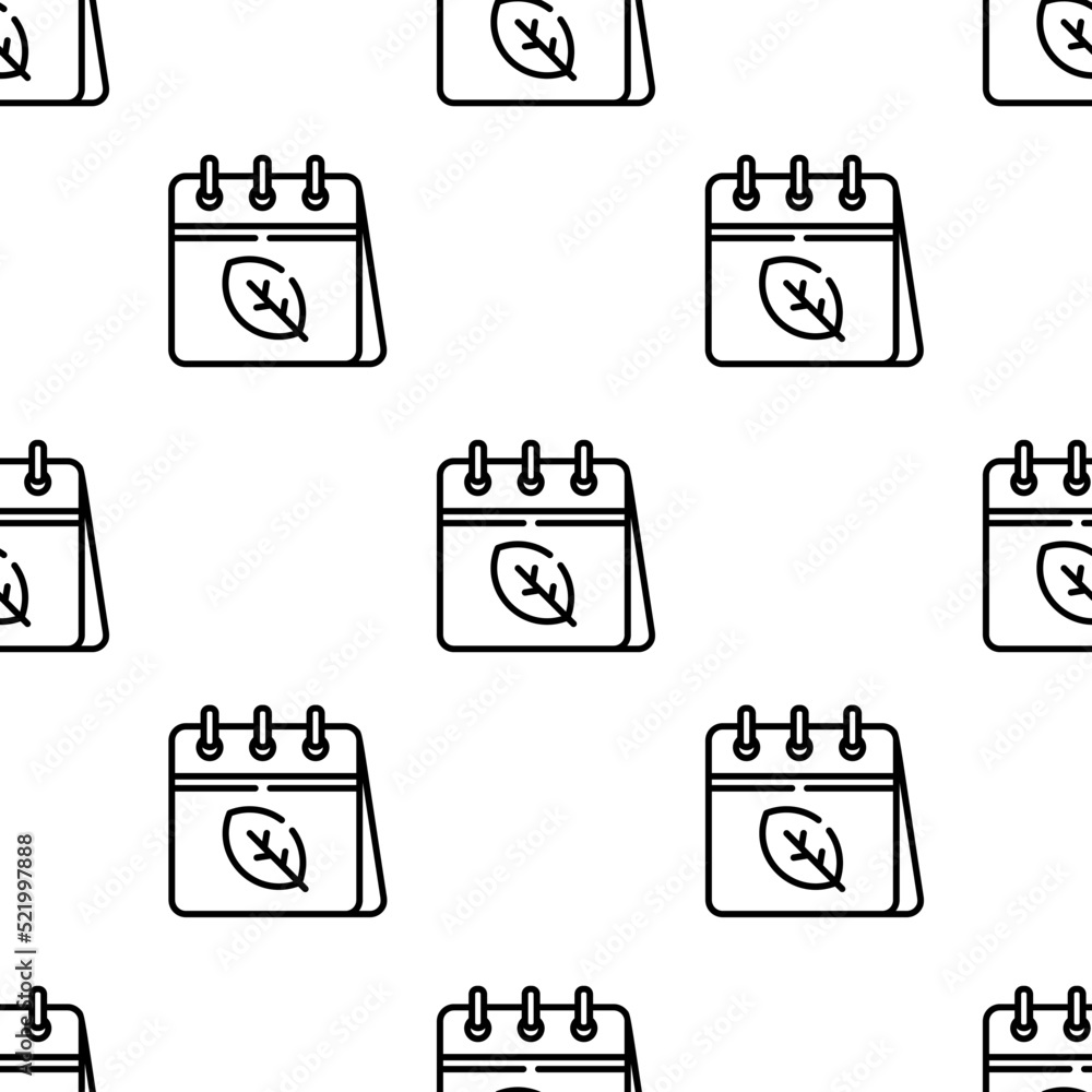 Aufkleber calendar icon pattern. seamless calendar pattern on white background.