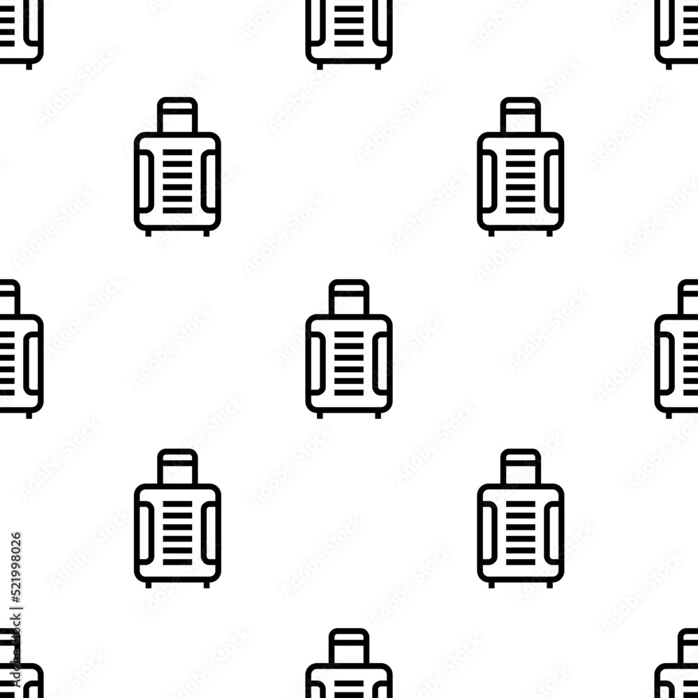 Aufkleber suitcase icon pattern. seamless suitcase pattern on white background.